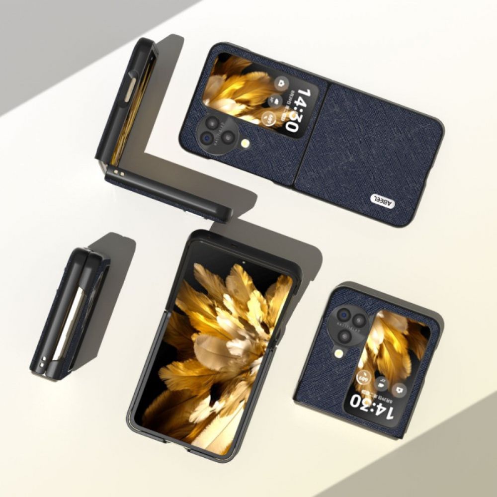 Bescherming Hoesje Oppo Find N3 Flip Abeel Kruistextuur