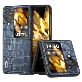 Cover Hoesje Oppo Find N3 Flip Telefoonhoesje Krokodileffect Abeel