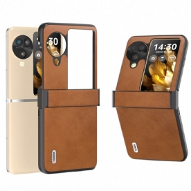 Hoesje Oppo Find N3 Flip Abeel-leer Effect Bescherming Hoesje