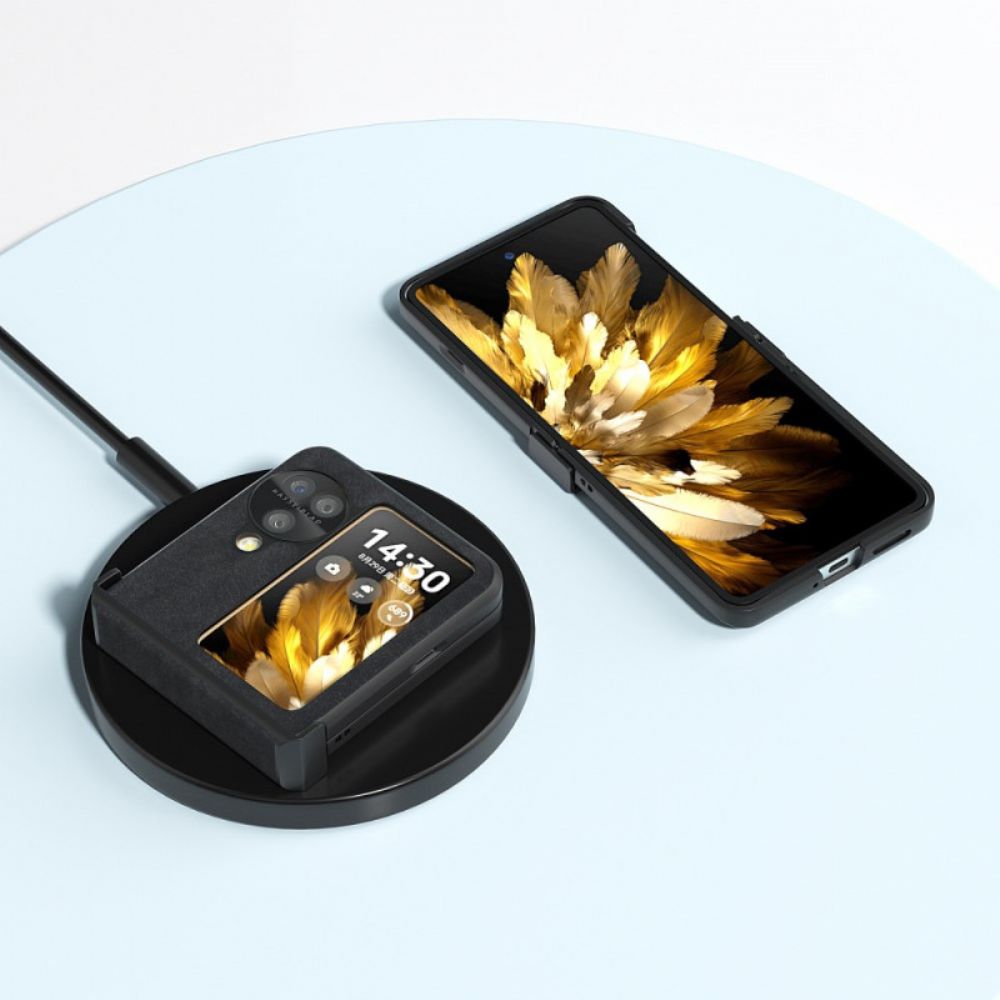 Hoesje Oppo Find N3 Flip Retro Leerstijl Abeel