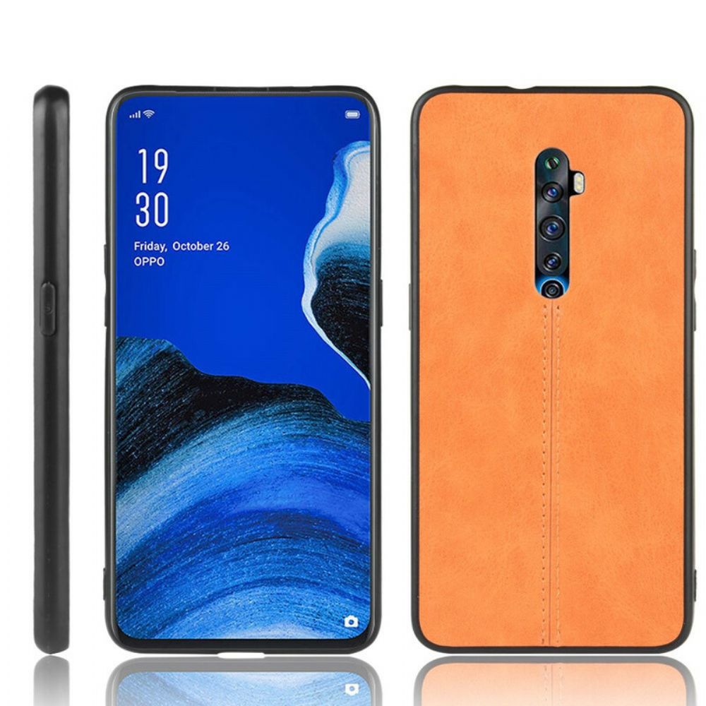 Hoesje voor Oppo Reno 2Z Stijl Lederen Stiksels