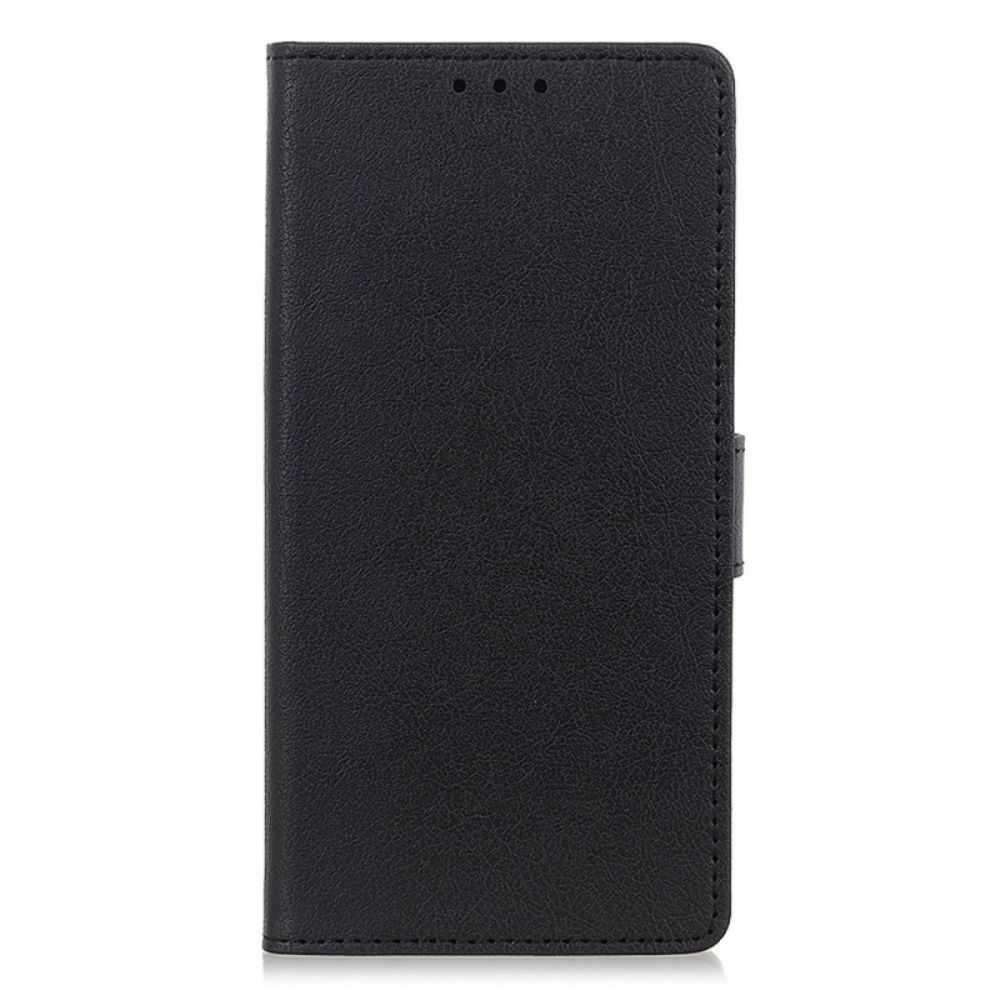 Folio-hoesje voor Samsung Galaxy A03 Klassiek Leereffect