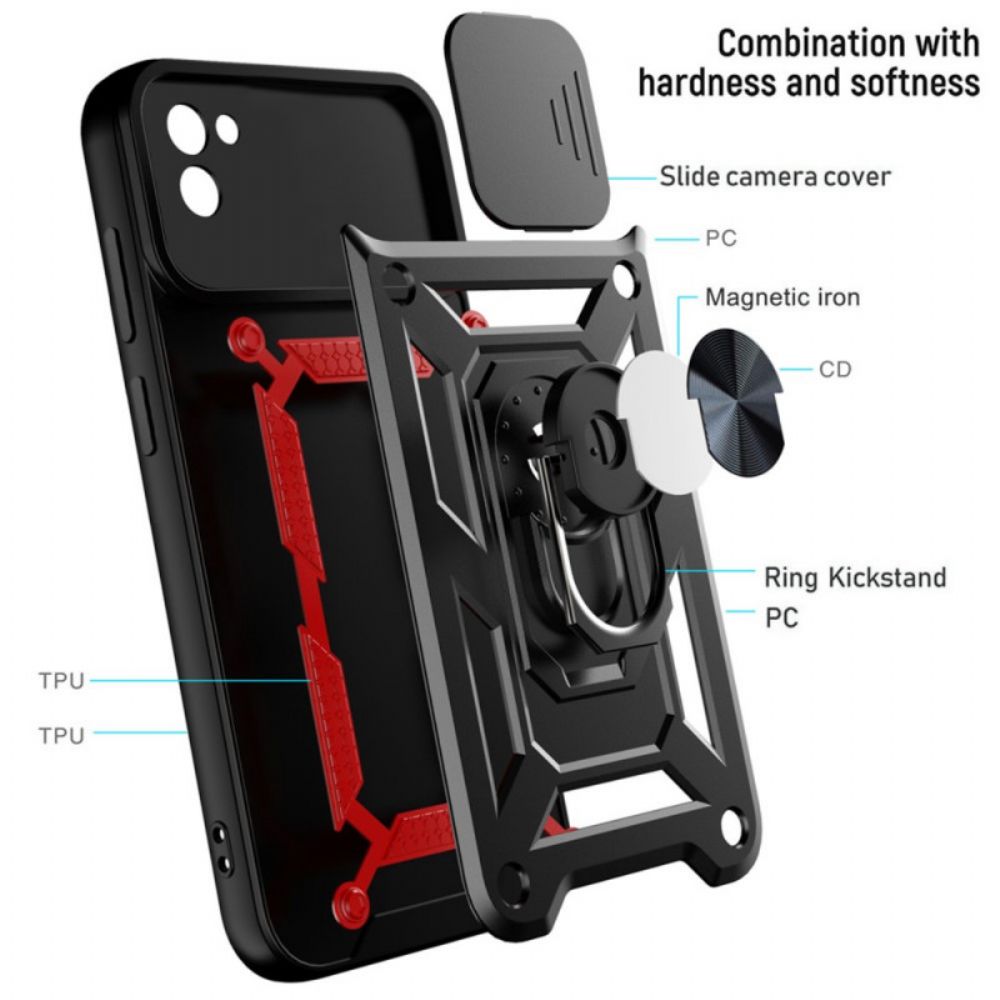 Hoesje voor Samsung Galaxy A03 Designer Lenshouder En Deksel