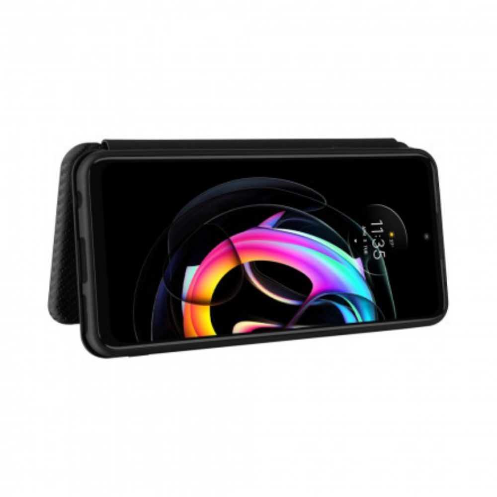 Bescherming Hoesje voor Motorola Edge 20 Lite Folio-hoesje Gekleurde Koolstofsilicone