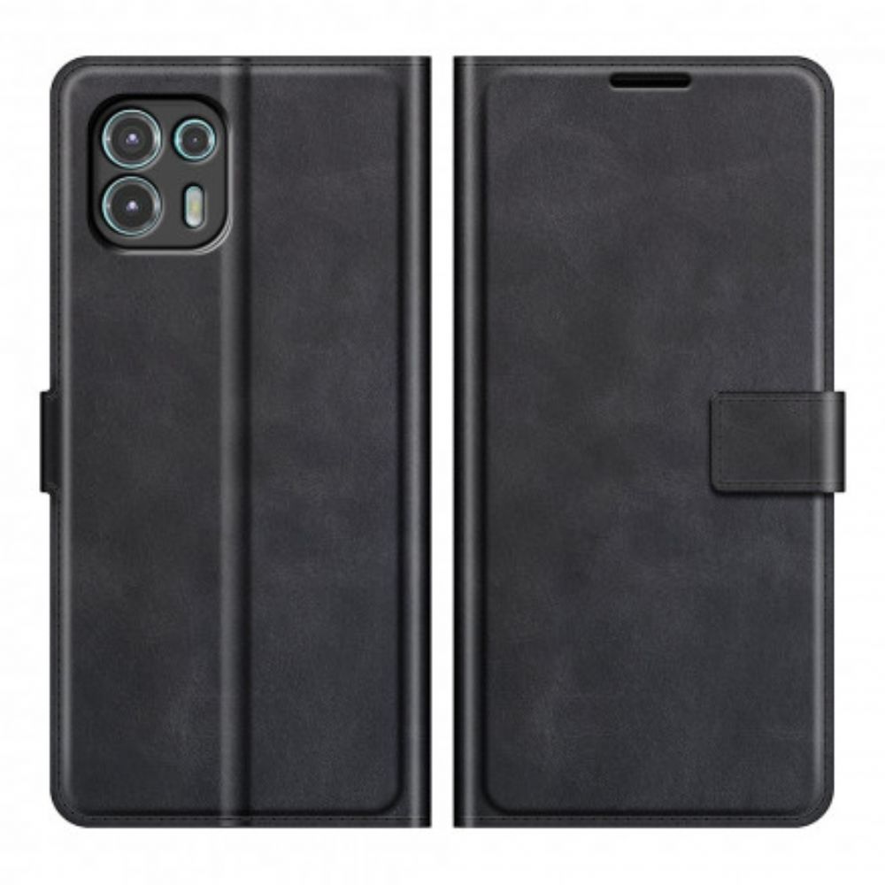 Folio-hoesje voor Motorola Edge 20 Lite Extreem Slank Leereffect