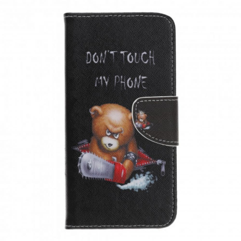 Folio-hoesje voor Motorola Edge 20 Lite Gevaarlijke Beer