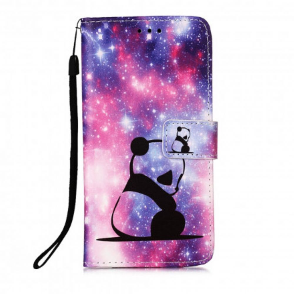 Folio-hoesje voor Motorola Edge 20 Lite Panda Galaxy