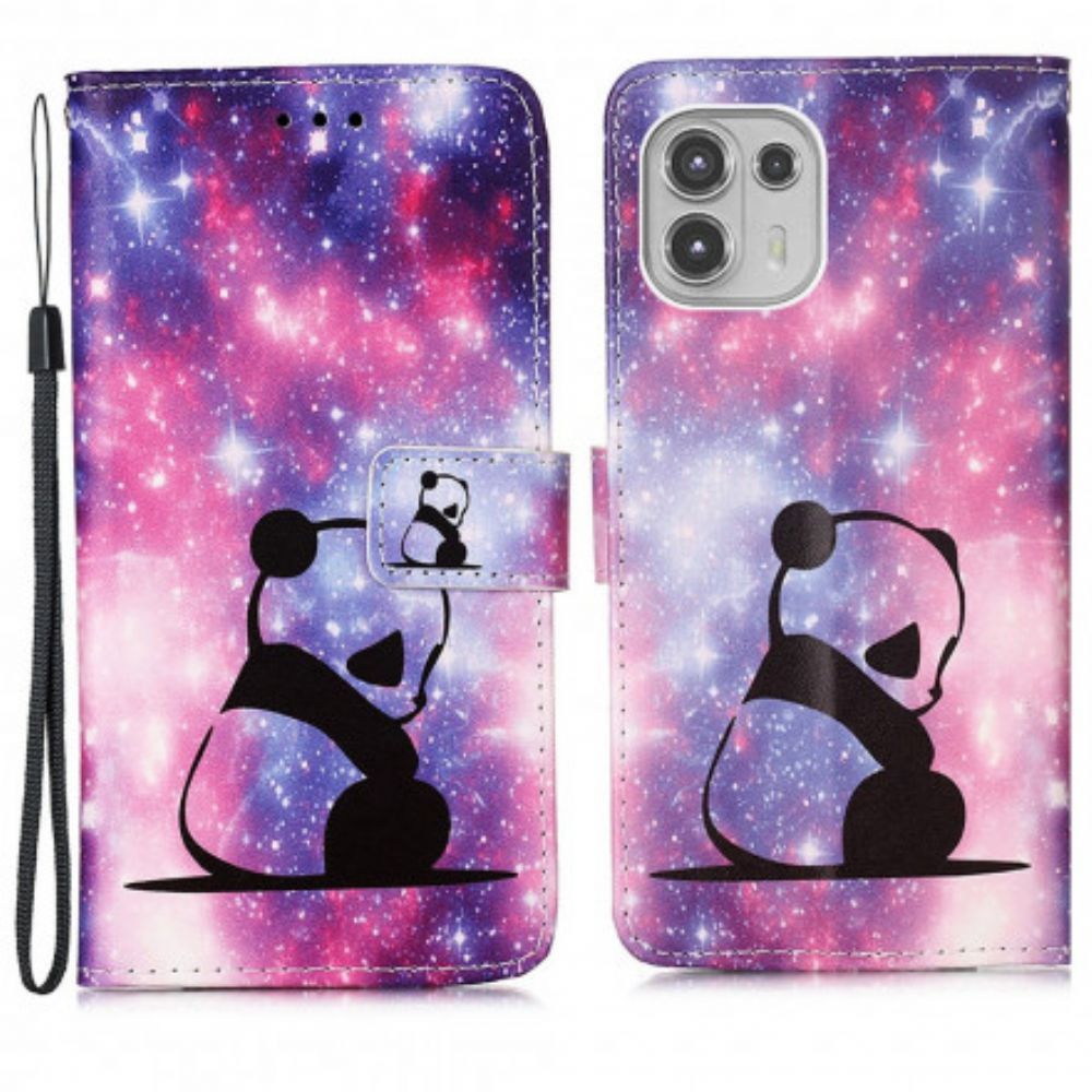 Folio-hoesje voor Motorola Edge 20 Lite Panda Galaxy