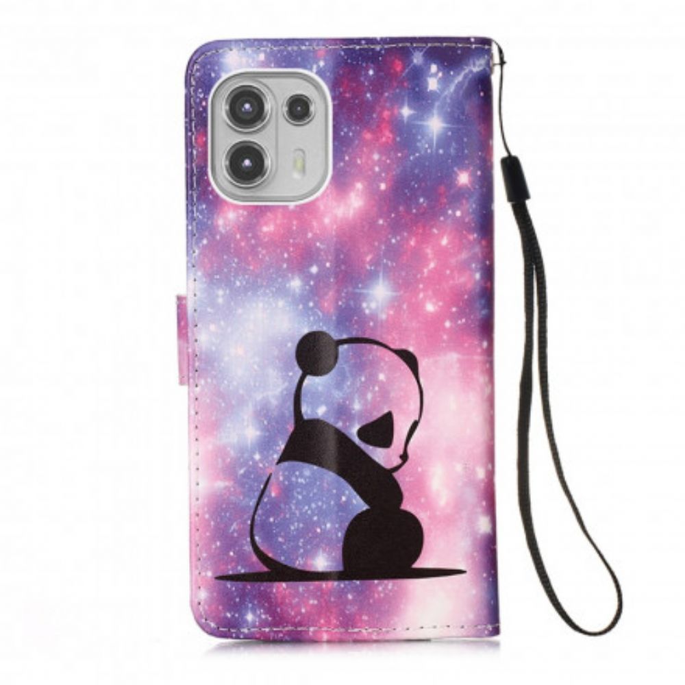 Folio-hoesje voor Motorola Edge 20 Lite Panda Galaxy
