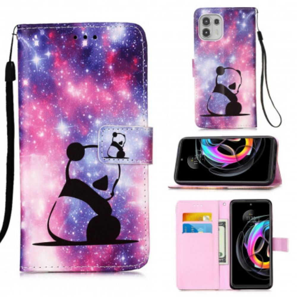 Folio-hoesje voor Motorola Edge 20 Lite Panda Galaxy