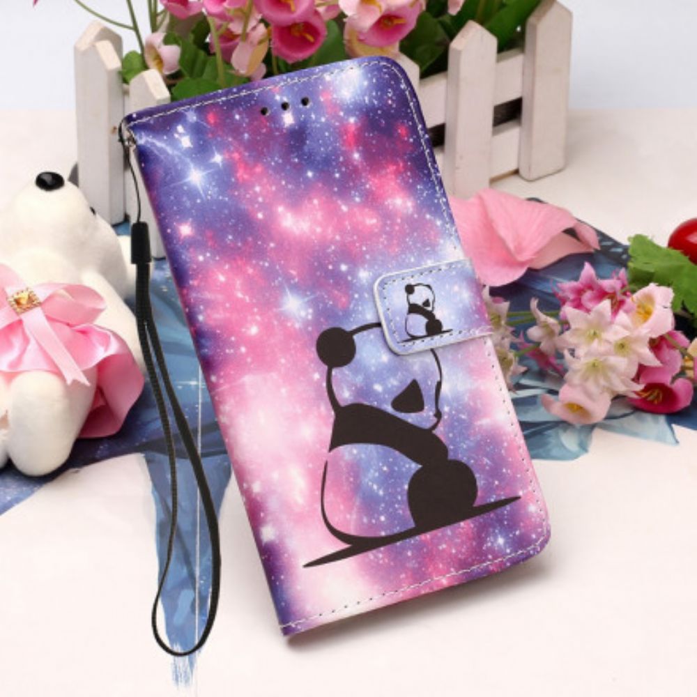 Folio-hoesje voor Motorola Edge 20 Lite Panda Galaxy