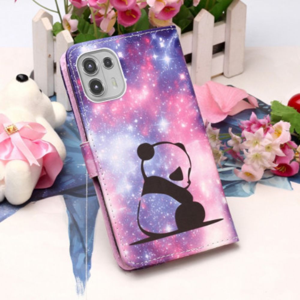 Folio-hoesje voor Motorola Edge 20 Lite Panda Galaxy