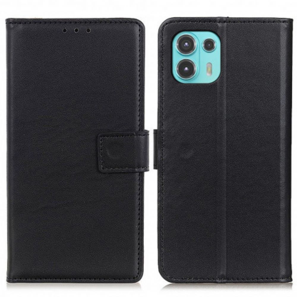 Leren Hoesje voor Motorola Edge 20 Lite Eenvoudig Kunstleer