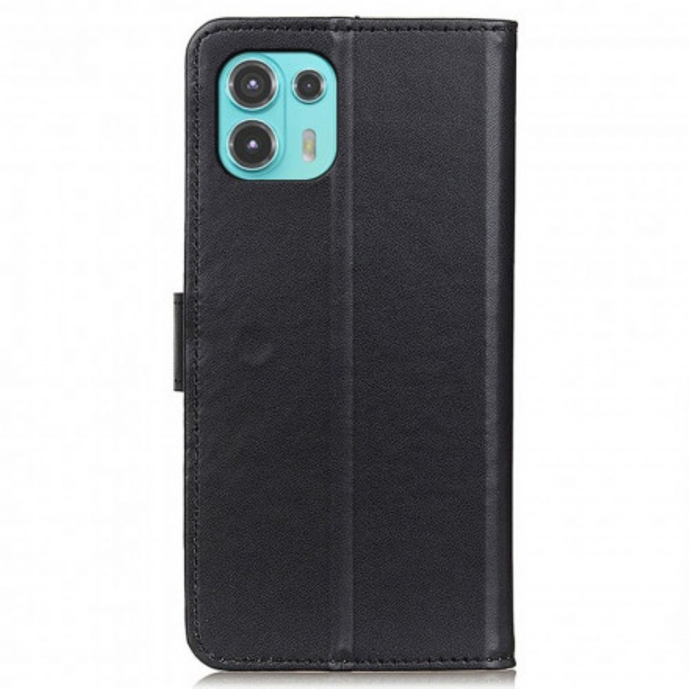 Leren Hoesje voor Motorola Edge 20 Lite Eenvoudig Kunstleer