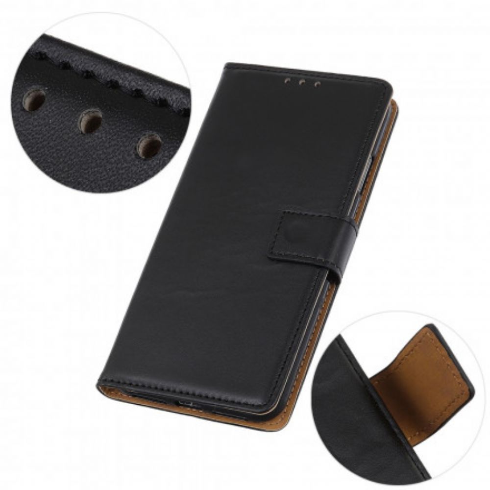 Leren Hoesje voor Motorola Edge 20 Lite Eenvoudig Kunstleer
