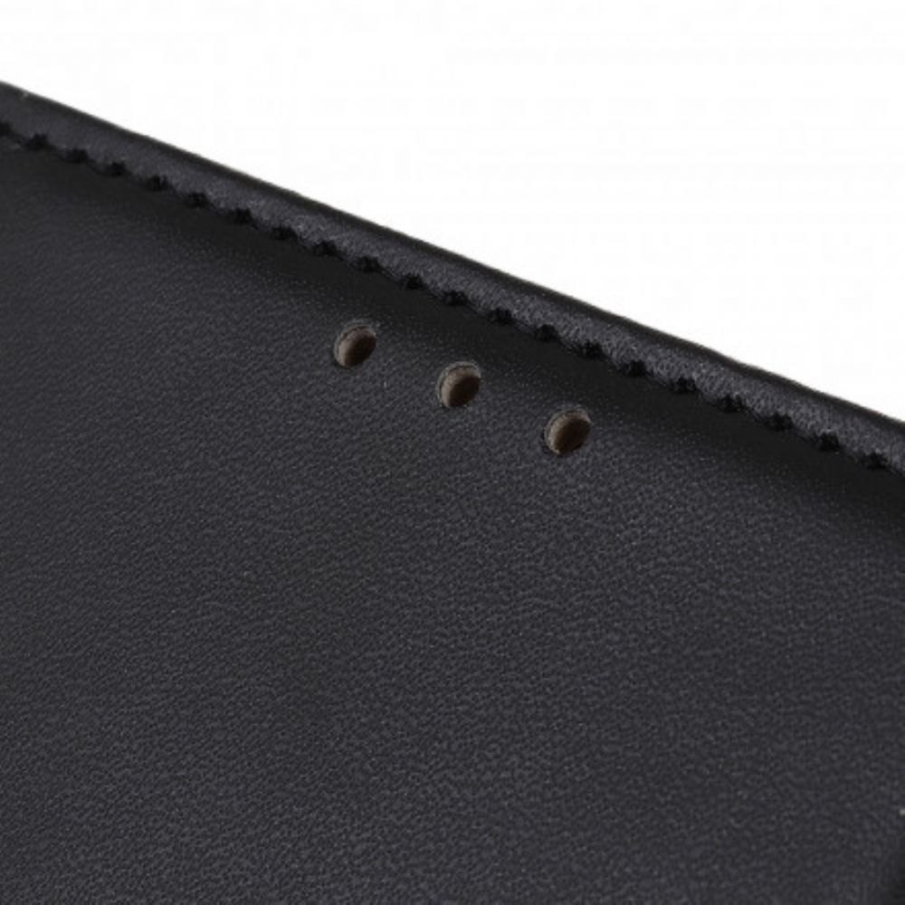 Leren Hoesje voor Motorola Edge 20 Lite Eenvoudig Kunstleer