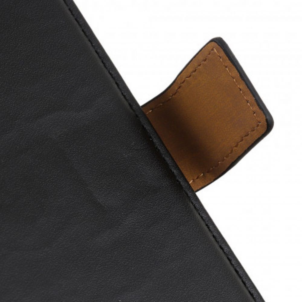 Leren Hoesje voor Motorola Edge 20 Lite Eenvoudig Kunstleer