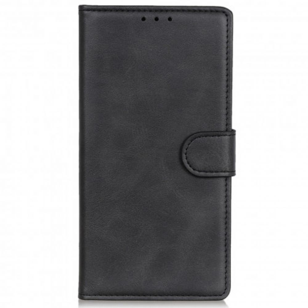 Leren Hoesje voor Motorola Edge 20 Lite Mat Leereffect
