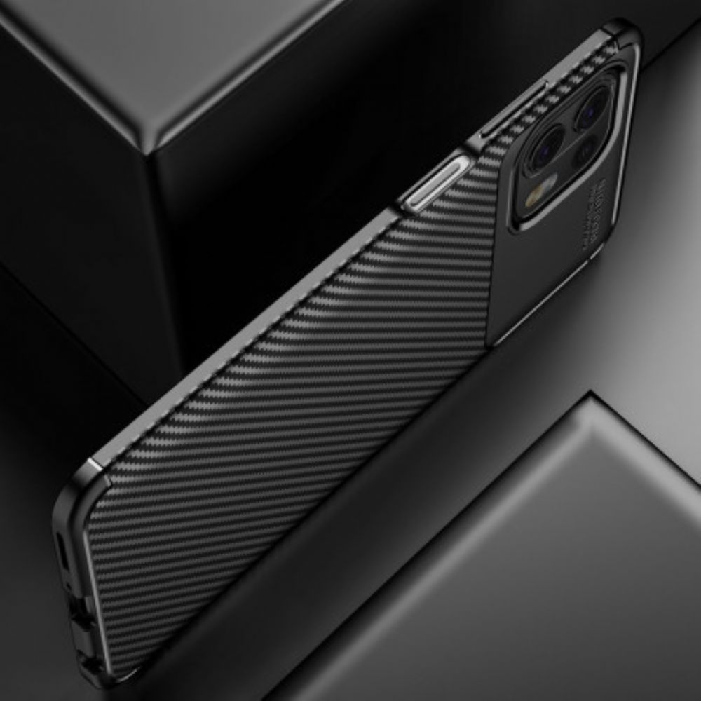 Telefoonhoesje voor Motorola Edge 20 Lite Flexibele Koolstofvezeltextuur