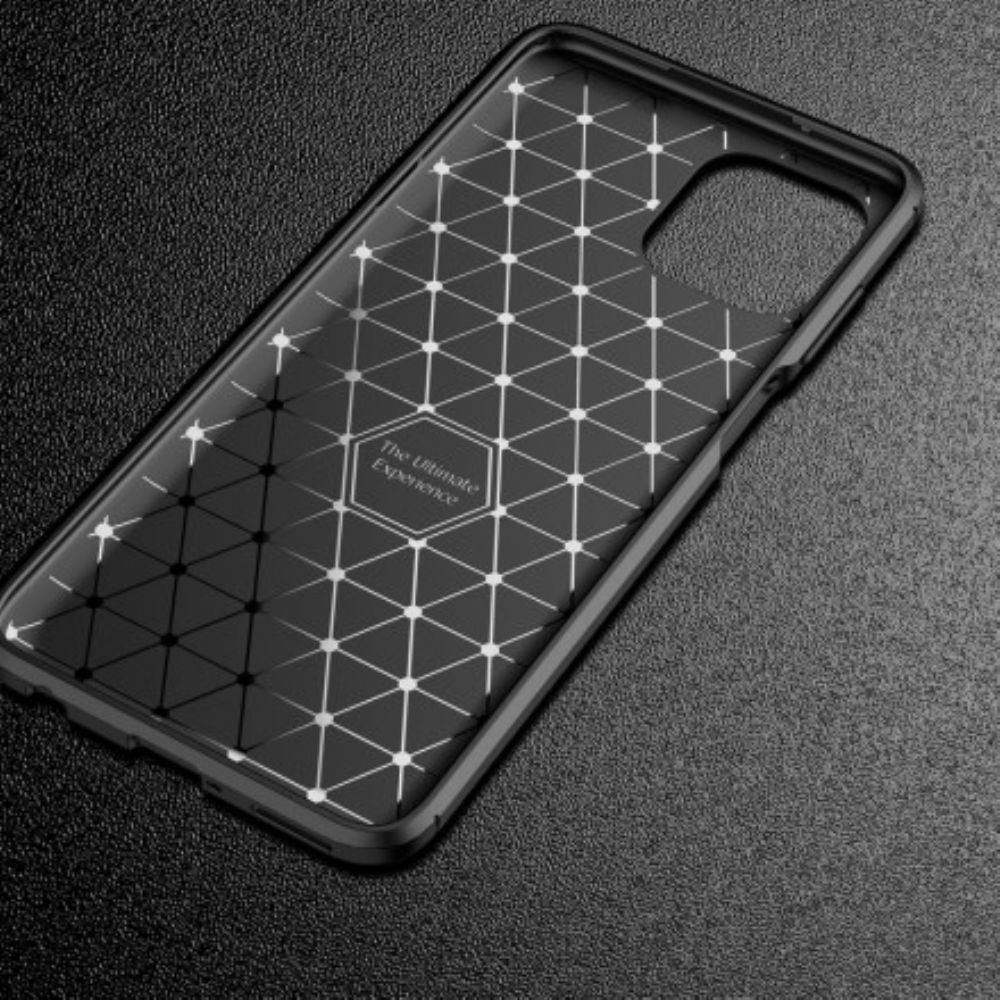 Telefoonhoesje voor Motorola Edge 20 Lite Flexibele Koolstofvezeltextuur
