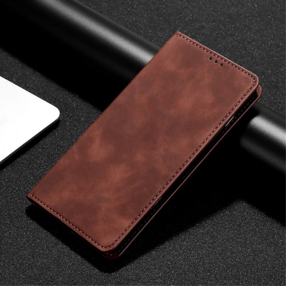 Bescherming Hoesje voor Oppo Reno 8 Folio-hoesje Ledereffect
