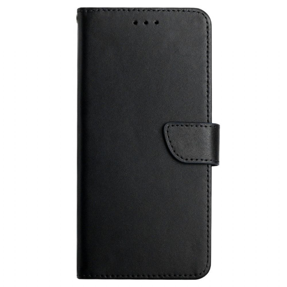 Folio-hoesje voor Oppo Reno 8 Echt Nappaleer