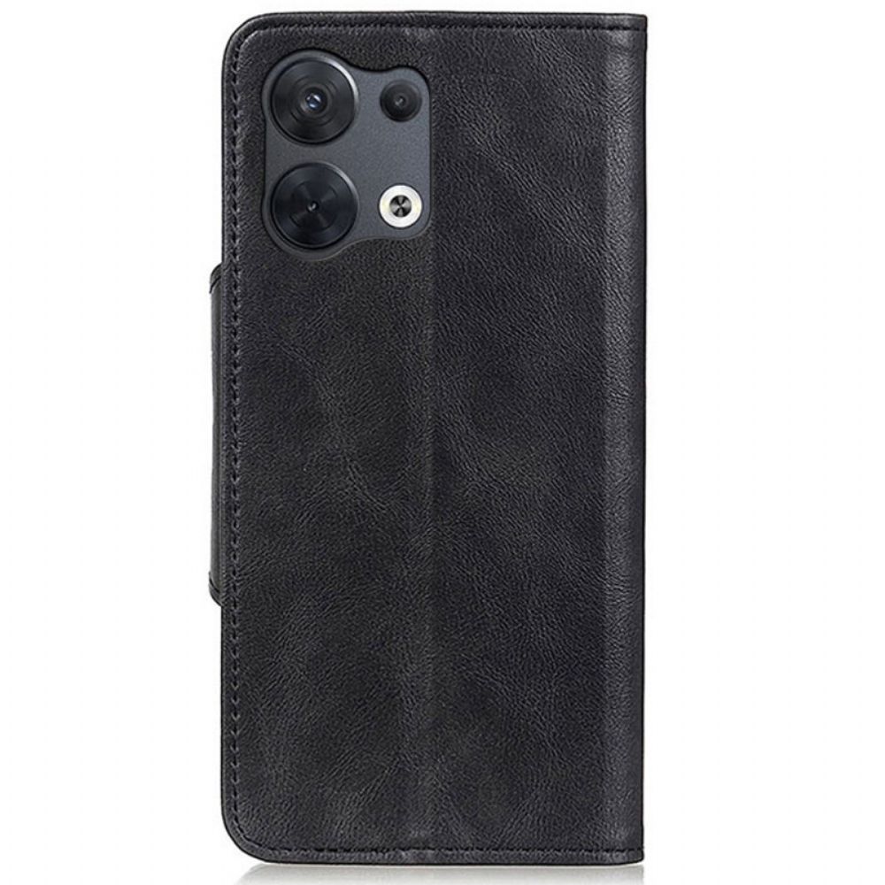 Folio-hoesje voor Oppo Reno 8 Magnetische Knop