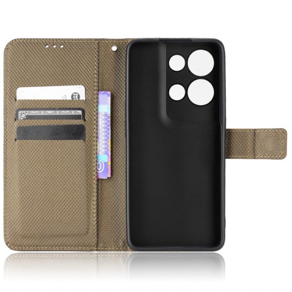 Folio-hoesje voor Oppo Reno 8 Met Ketting Stijlvolle Kunstleren Band