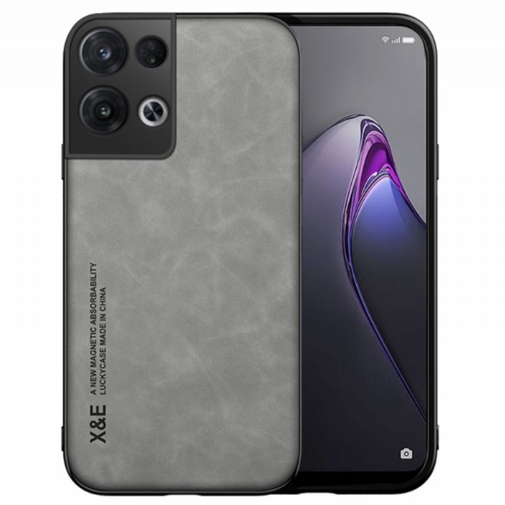 Hoesje voor Oppo Reno 8 X&e Leereffect