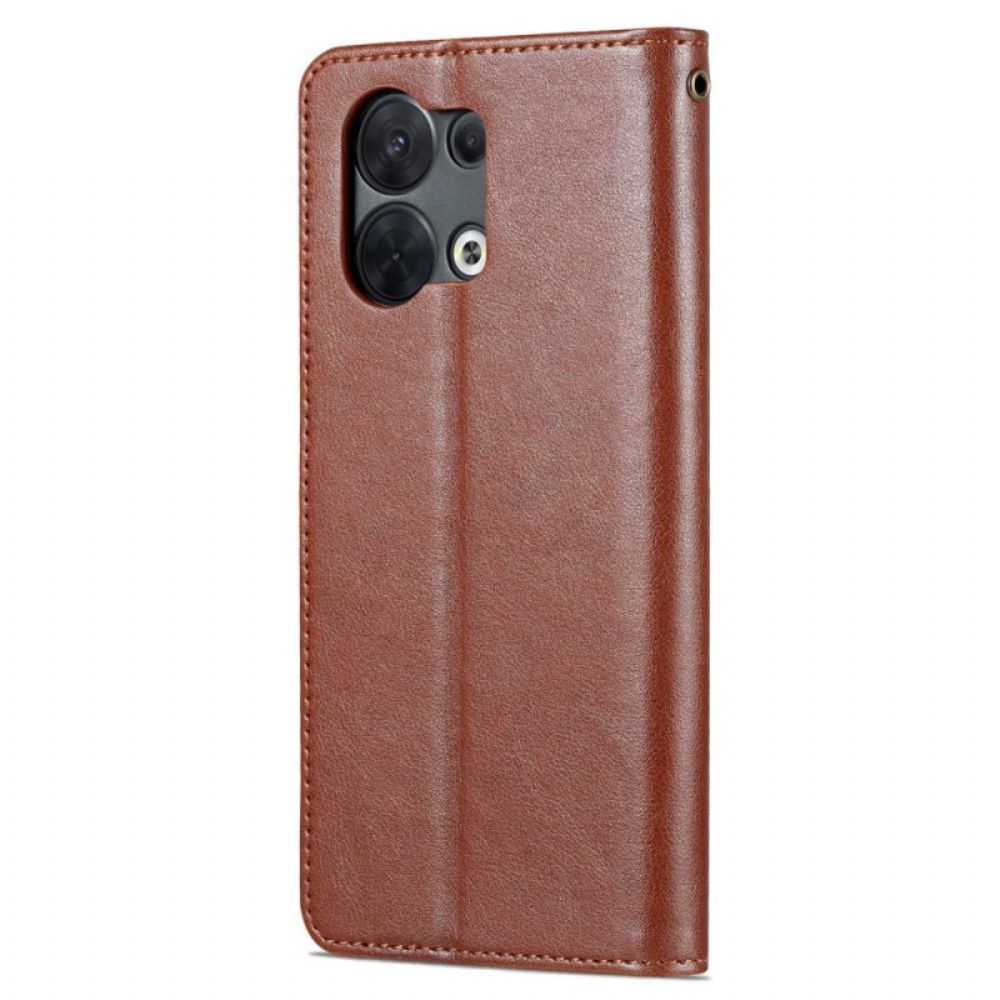 Leren Hoesje voor Oppo Reno 8 Azns Kunstleer