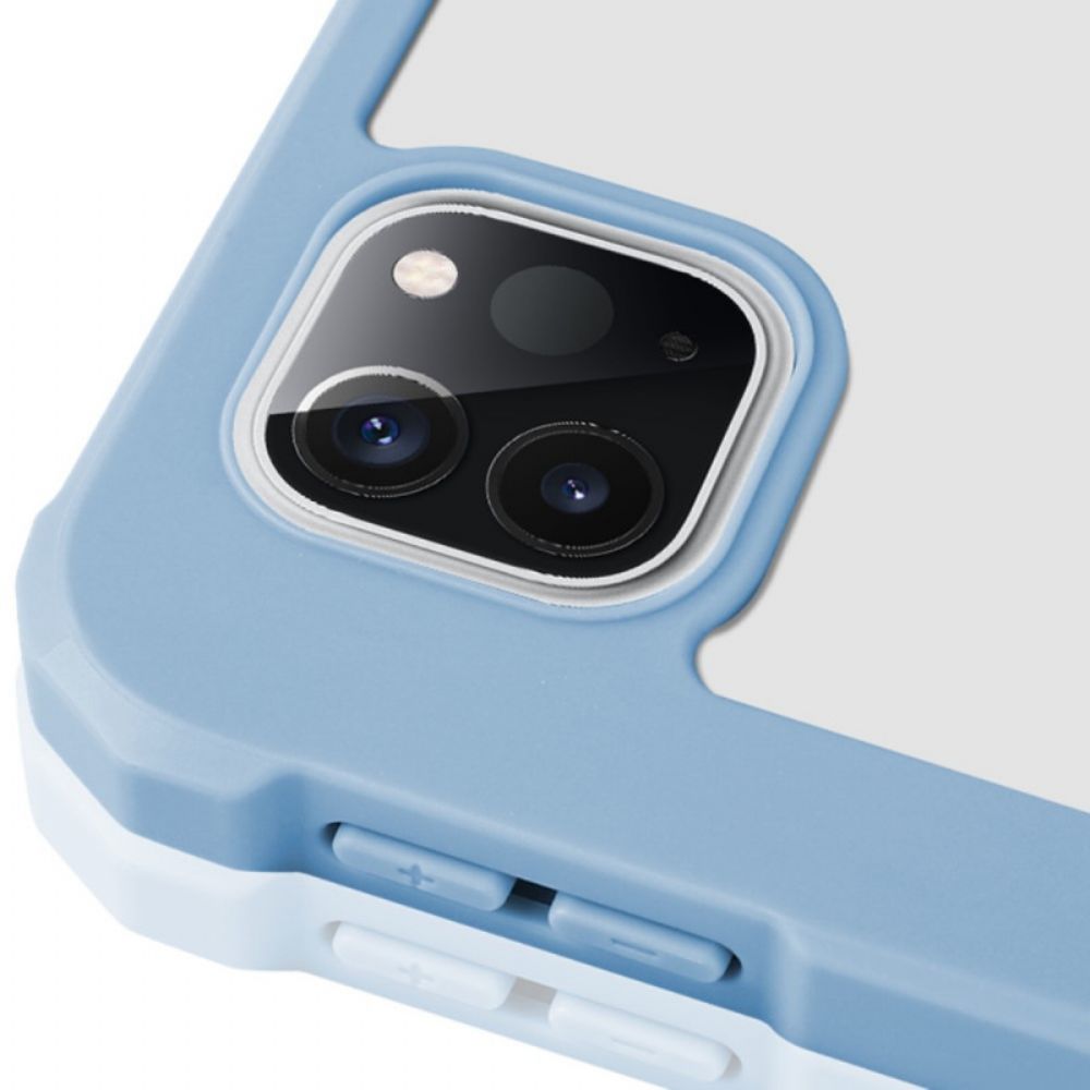 Bescherming Hoesje voor iPad Air (2022) (2020) / Pro 11" Hybride Clear Back Pen Houder