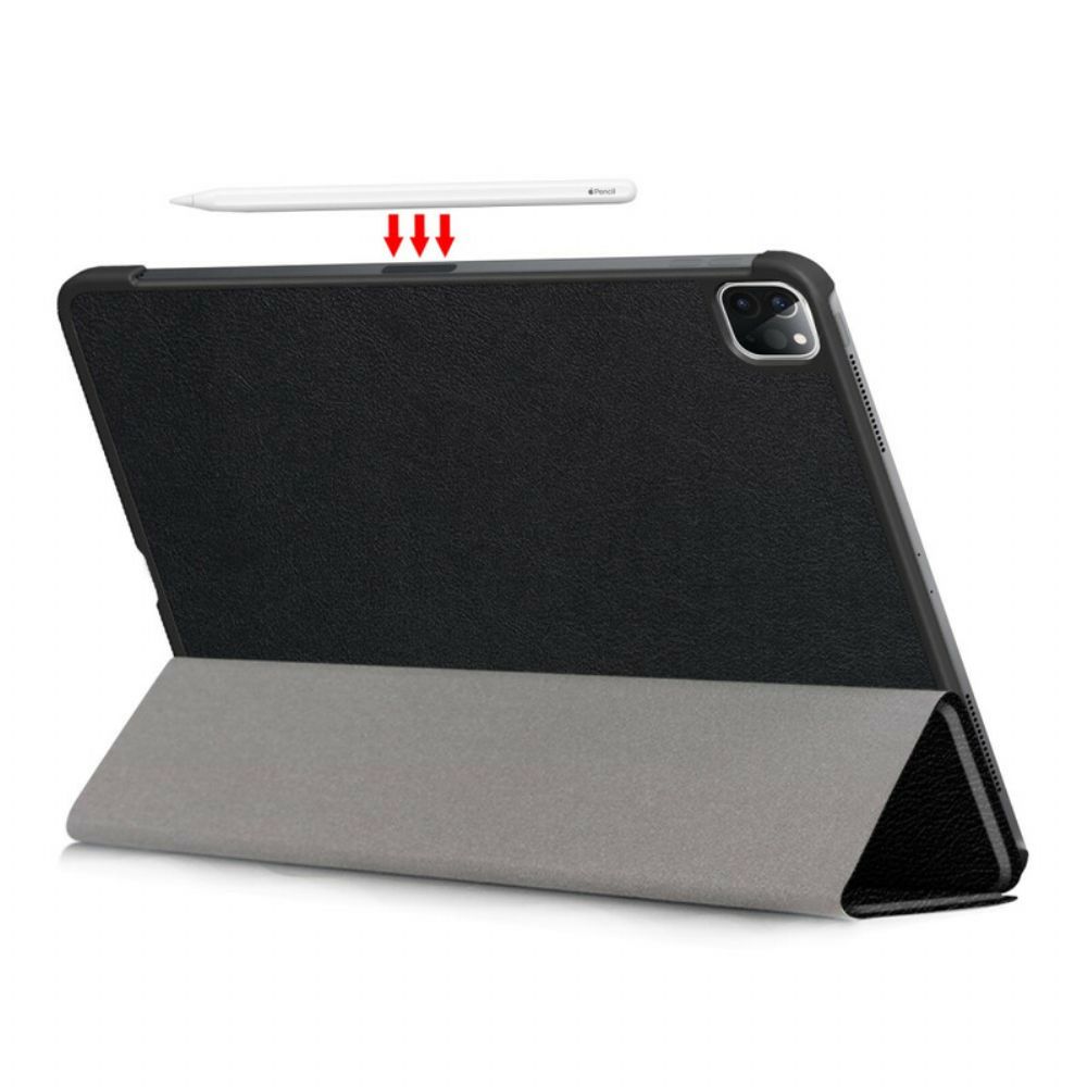 Bescherming Hoesje voor iPad Air (2022) (2020) / Pro 11" Klassiek Litchi Kunstleer