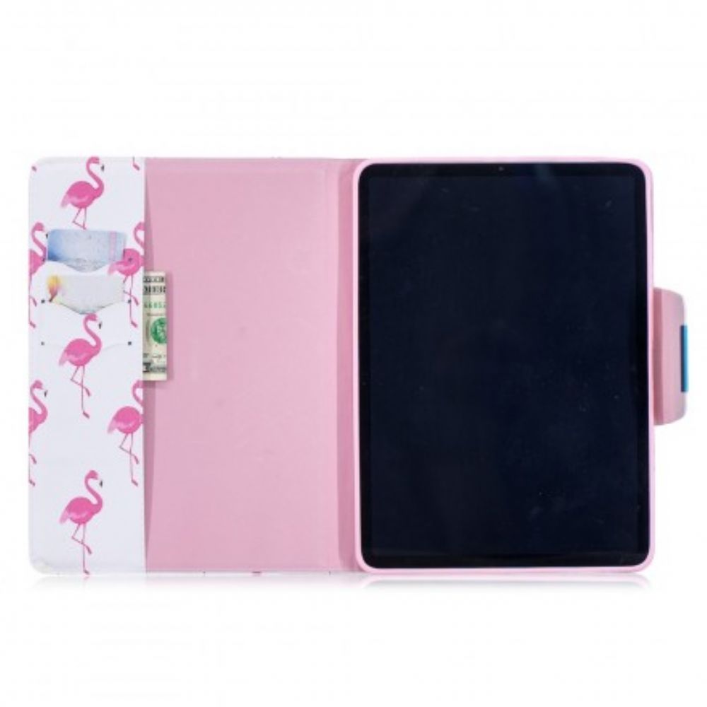 Flip Case voor iPad Air (2022) (2020) / Pro 11" Flamingo's