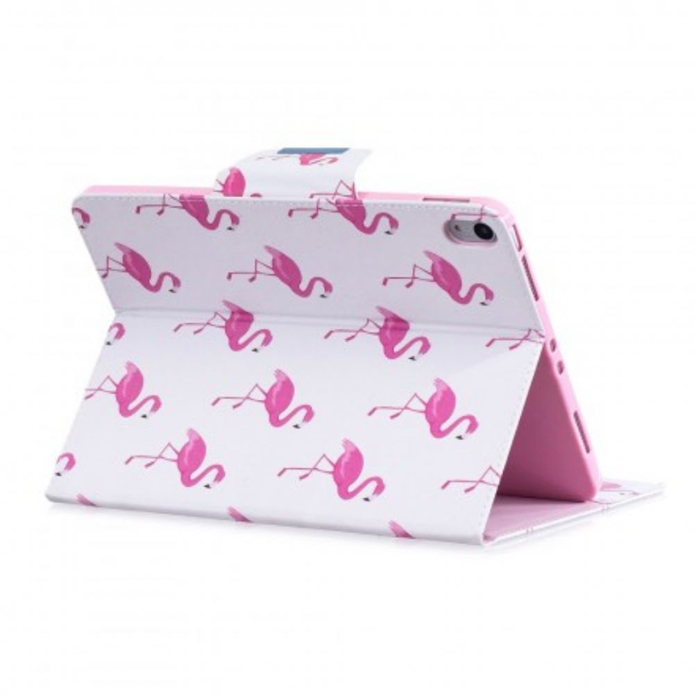 Flip Case voor iPad Air (2022) (2020) / Pro 11" Flamingo's