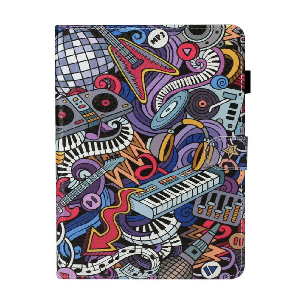 Folio-hoesje voor iPad Air (2022) (2020) / Pro 11" Muziek Universum