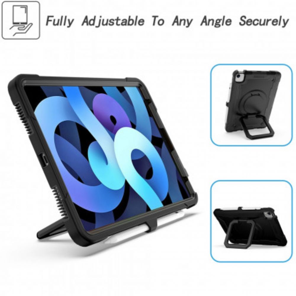 Hoesje voor iPad Air (2022) (2020) / Pro 11" Hybride Ring-draaisteun