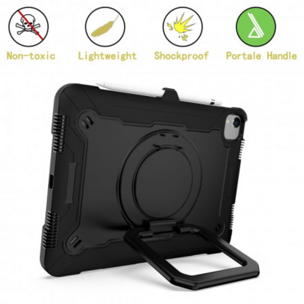 Hoesje voor iPad Air (2022) (2020) / Pro 11" Hybride Ring-draaisteun