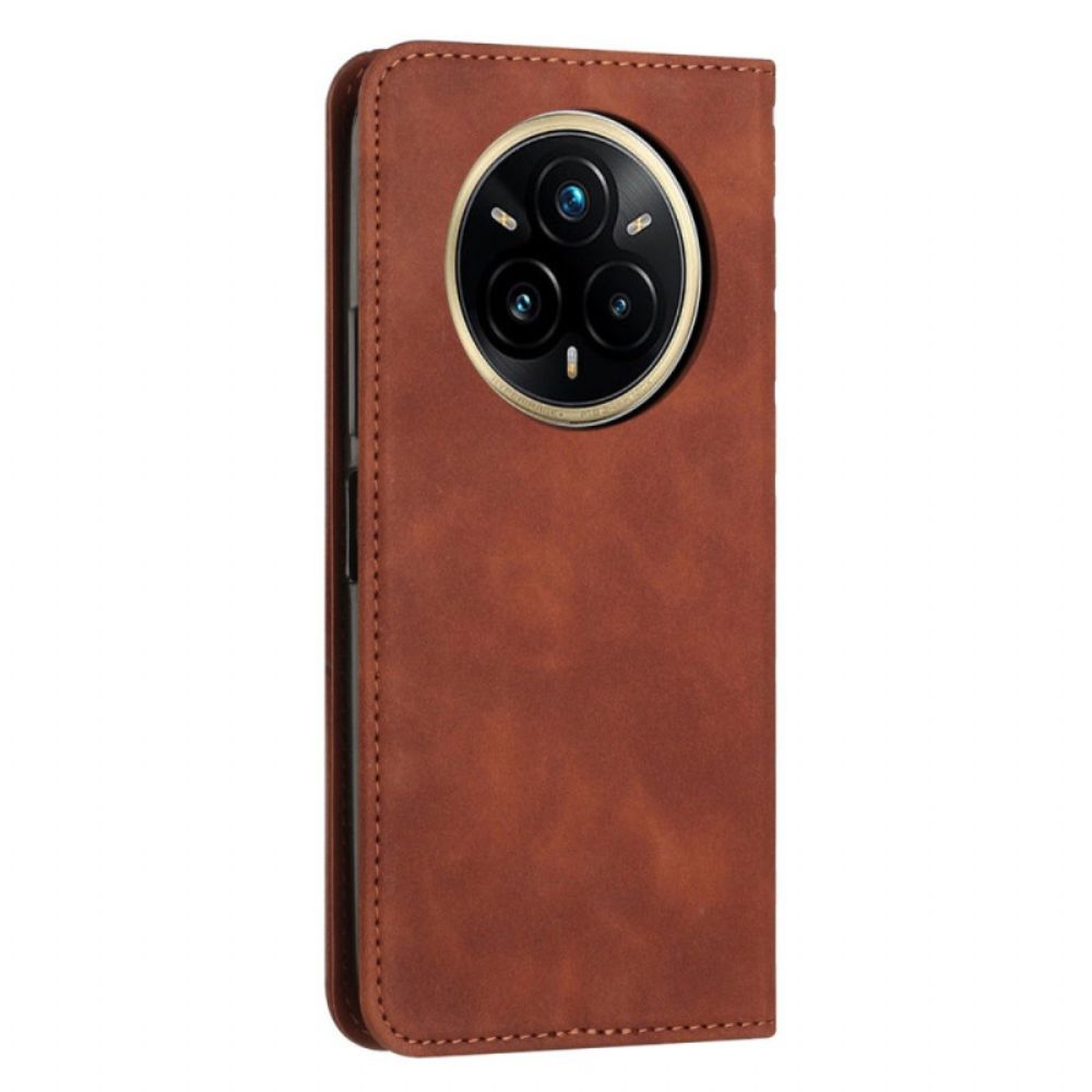 Folio-hoesje Realme 14 Pro Plus 5g Diamanten Met Suède-effect Bescherming Hoesje