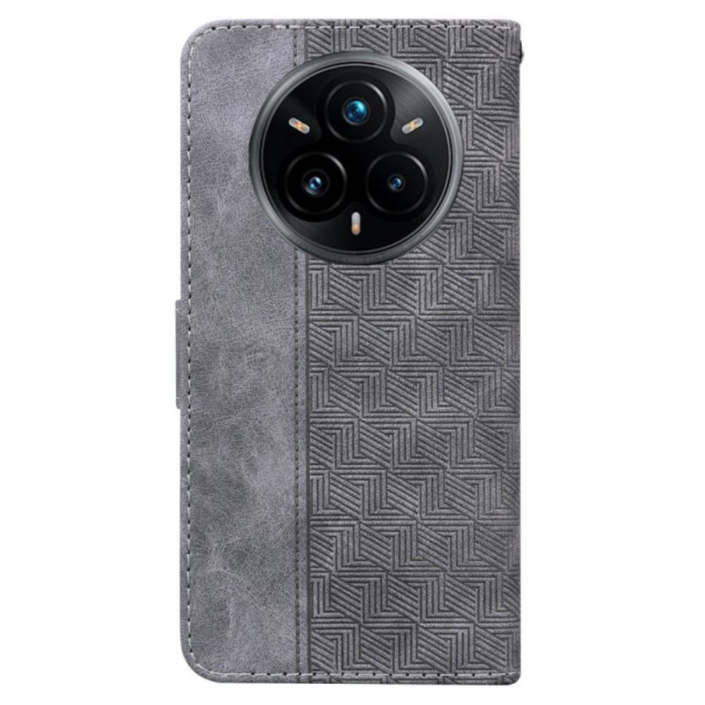 Folio-hoesje Realme 14 Pro Plus 5g Geweven Patroon