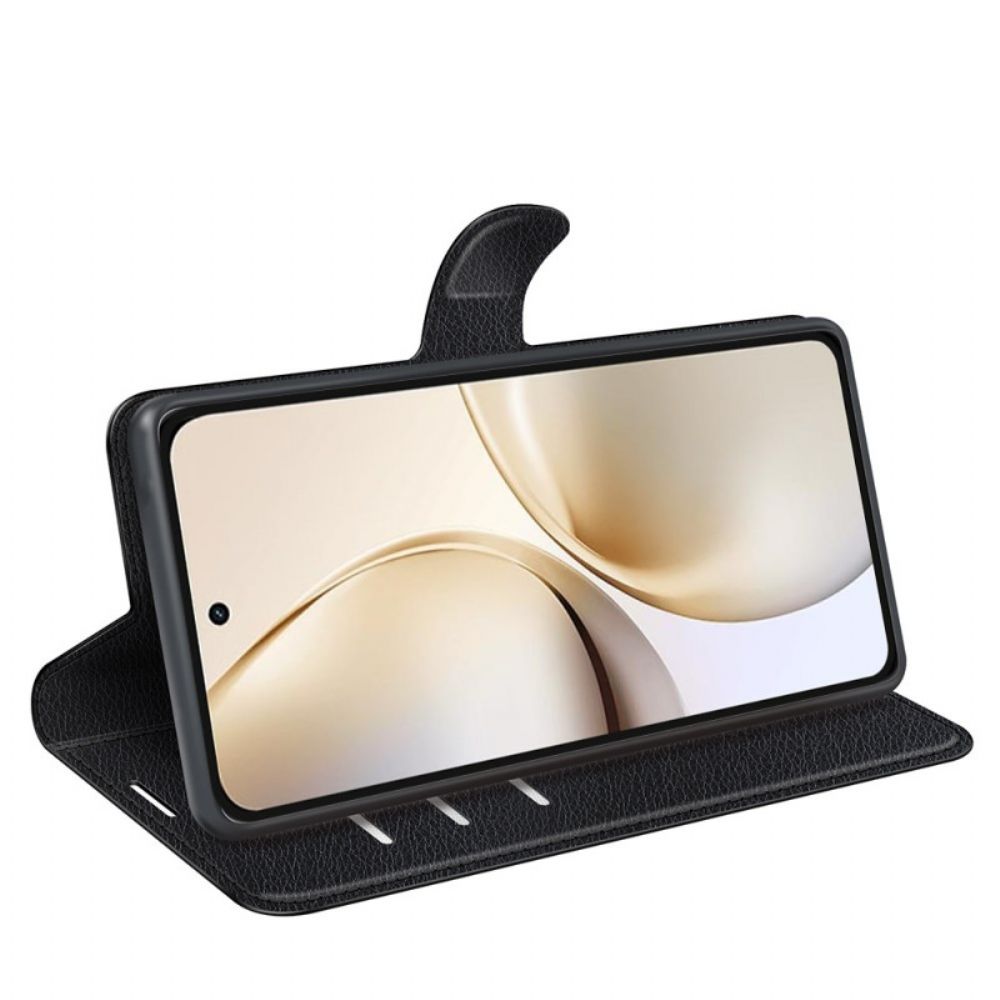 Folio-hoesje Realme 14 Pro Plus 5g Klassiek Lychee Kunstleer