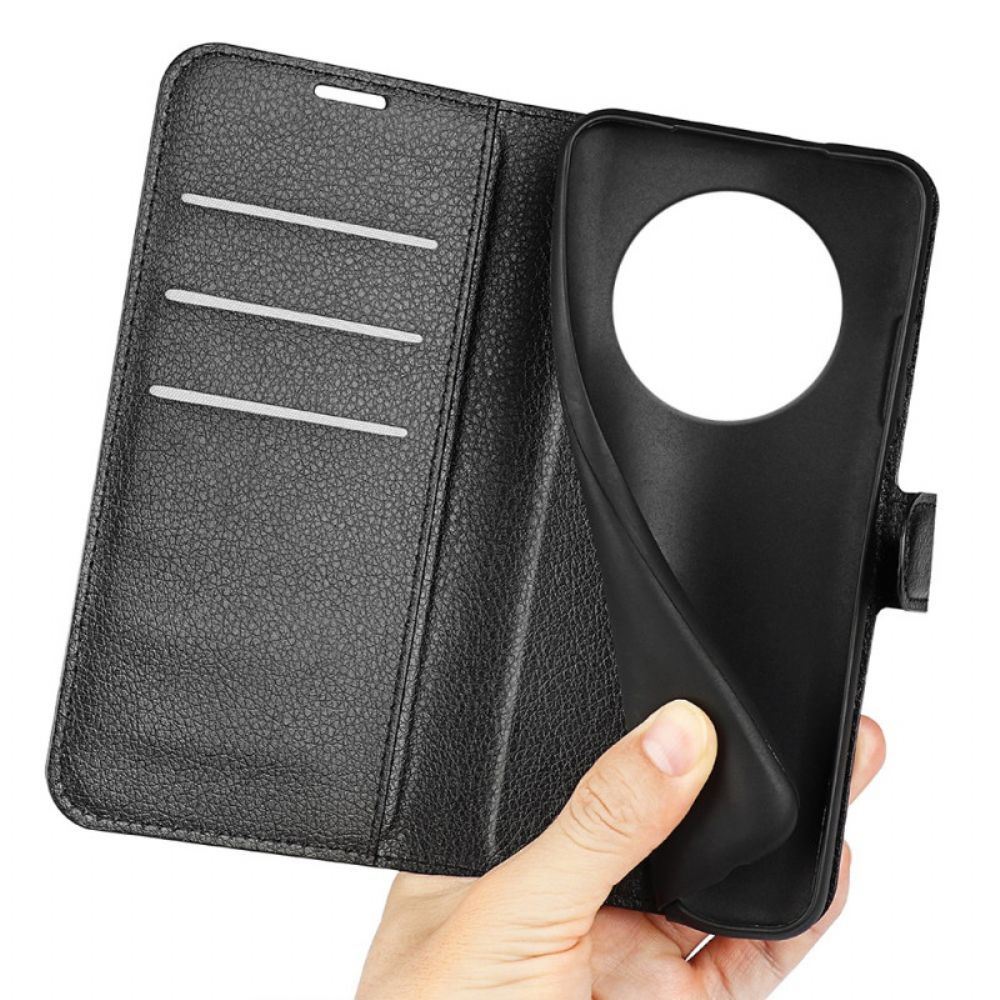 Folio-hoesje Realme 14 Pro Plus 5g Klassiek Lychee Kunstleer