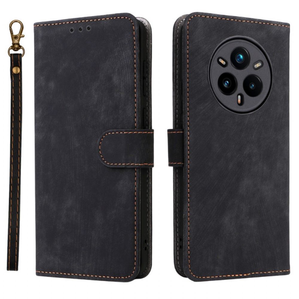 Folio-hoesje Realme 14 Pro Plus 5g Telefoonhoesje Suède-effect Met Rfid-bescherming