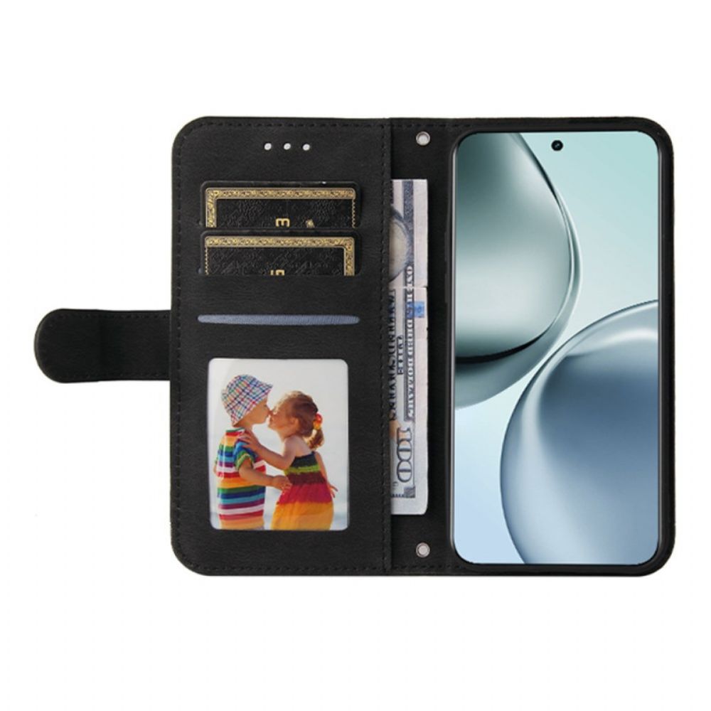 Folio-hoesje Realme 14 Pro Plus 5g Telefoonhoesje Vintage-effect Met Klinknagel