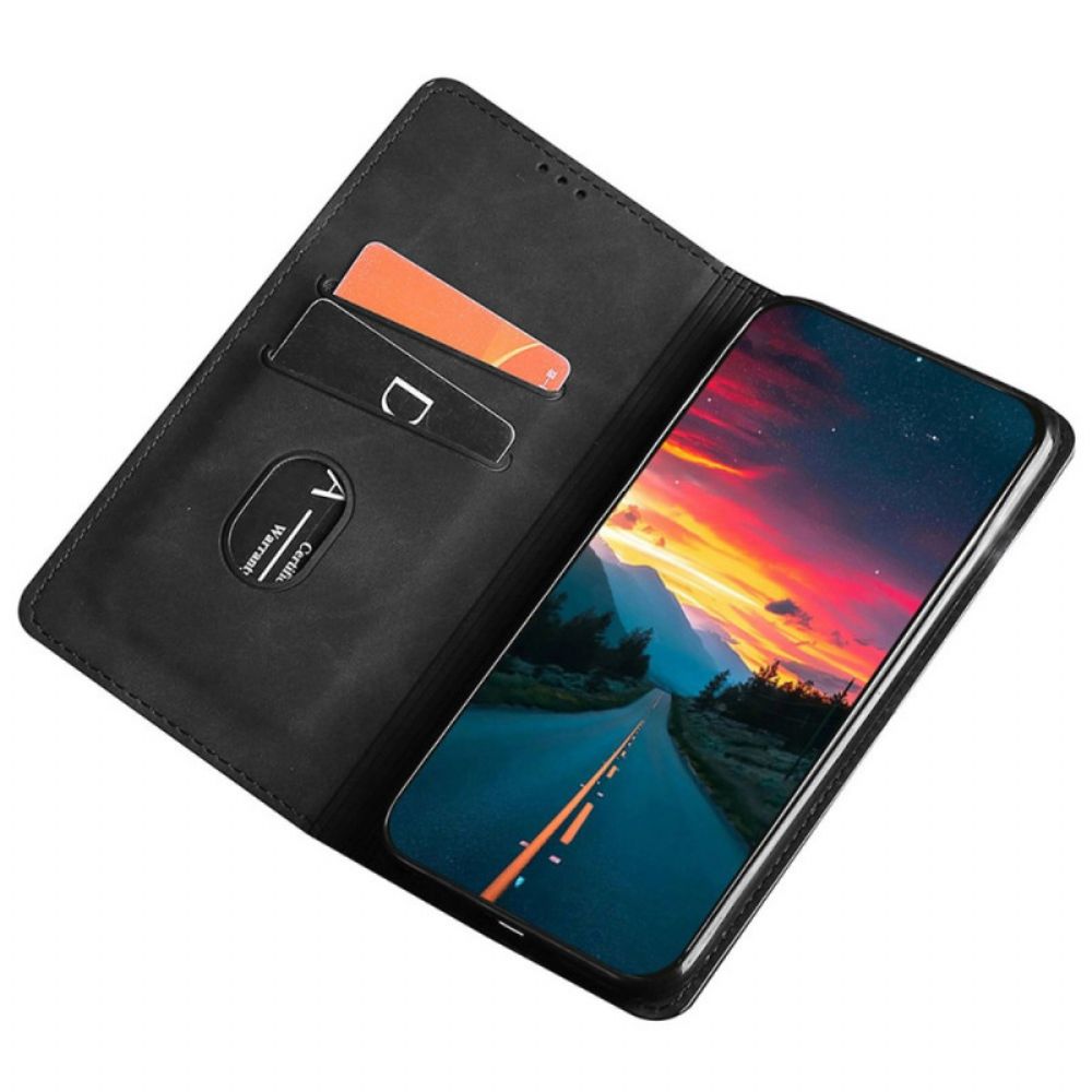 Folio-hoesje Voor Realme 14 Pro Plus 5g Suède-look