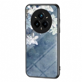 Hoesje Realme 14 Pro Plus 5g Bloemen Van Gehard Glas Bescherming Hoesje