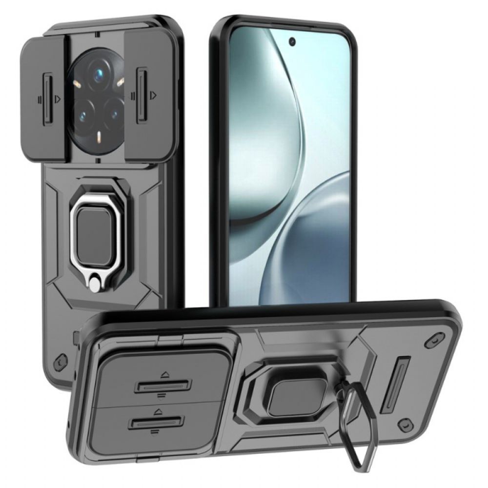 Hoesje Realme 14 Pro Plus 5g Duurzame Ring Met Verschuifbare Camerabeschermer