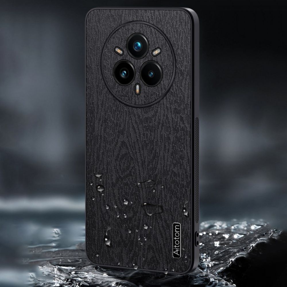 Hoesje Realme 14 Pro Plus 5g Houtnerf Bescherming Hoesje