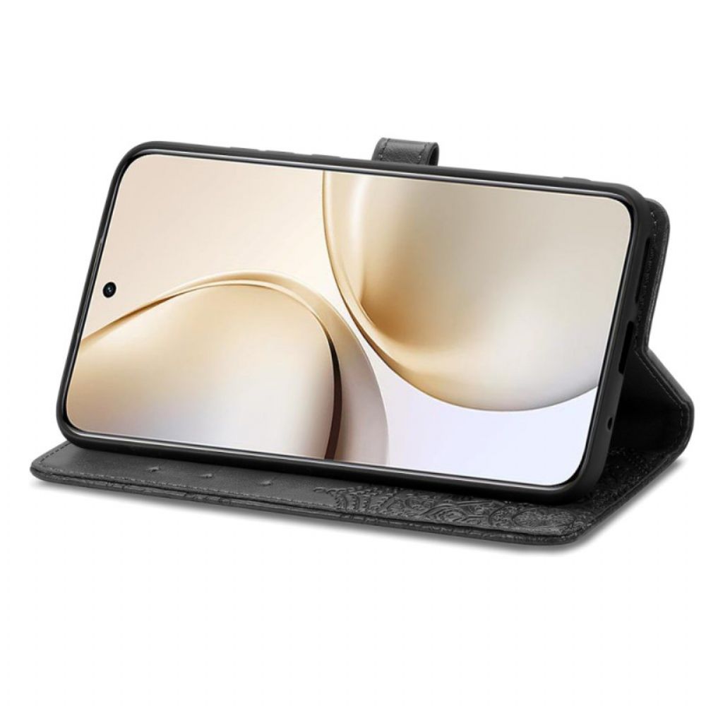 Leren Hoesje Voor Realme 14 Pro Plus 5g Barok Mandala