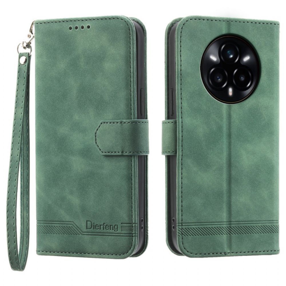 Leren Hoesje Voor Realme 14 Pro Plus 5g Dierfeng