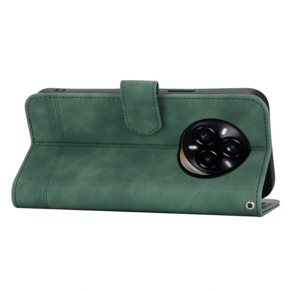 Leren Hoesje Voor Realme 14 Pro Plus 5g Dierfeng